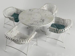 mesa oxidada Modelo 3D