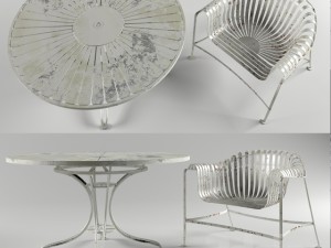 rusty table 3D Model