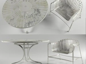 rusty table 3D Model