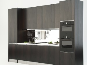 modern kitchen 3D मॉडल