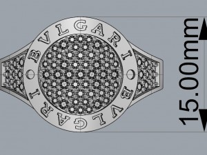 bvlgari-bulgari ring Modelo de Impressão 3D