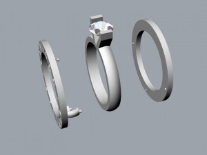 bvlgari bulgari ring 3D 打印模型