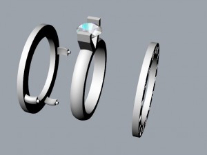 bvlgari bulgari ring 3D 打印模型