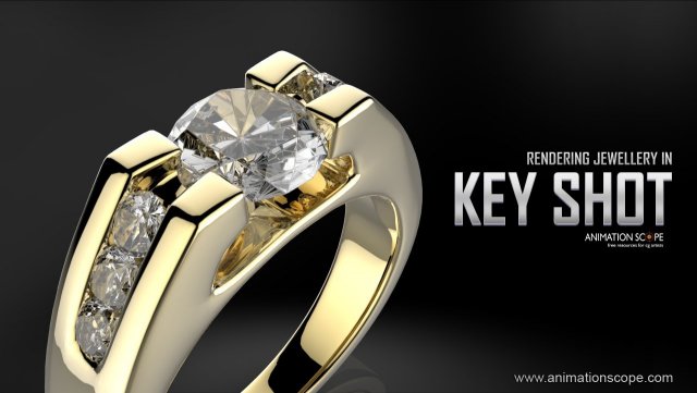 Rendering jewellery in 3ds max and keyshot 