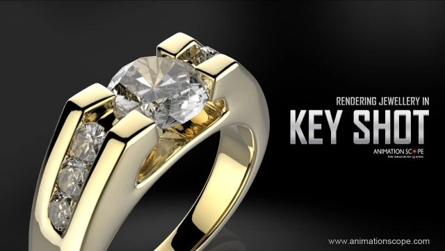 Rendering jewellery in 3ds max and keyshot