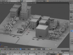 How to make a city section in blender 278a 3D Tutorials
