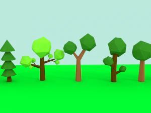 trees low poly 3D Model