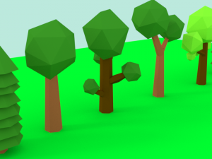 trees low poly 3D Model