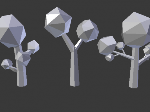 trees low poly 3D Model