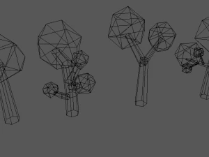 trees low poly 3D Model
