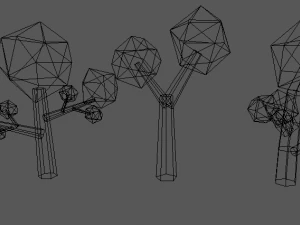 trees low poly 3D Model
