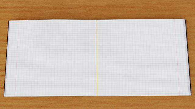 notebook Model 3D .c4d .max .obj .3ds .fbx .stl .blend 