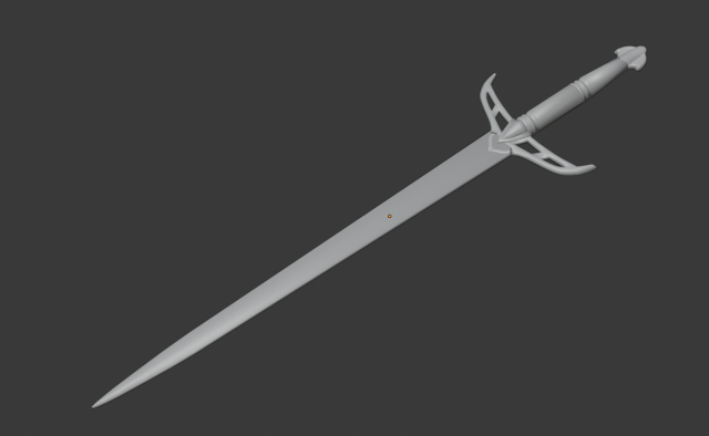 Sword 3D Model .c4d .max .obj .3ds .fbx .stl .blend 