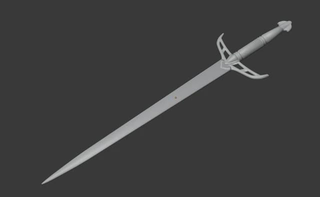 Sword 3D Model .c4d .max .obj .3ds .fbx .stl .blend 