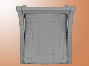 arc chair 3D मॉडल
