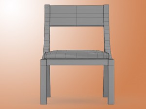 arc chair 3D मॉडल