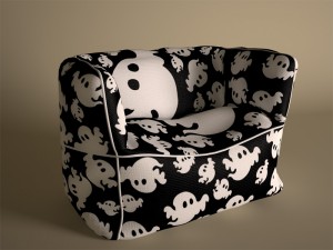 bean bag chair 3D Model