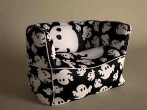bean bag chair 3D Model