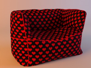 bean bag chair 3D Model
