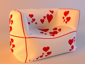 bean bag chair 3D Model