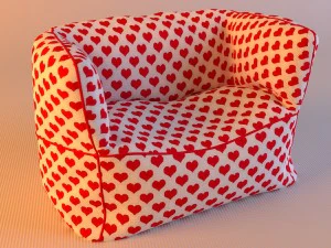 bean bag chair 3D Model