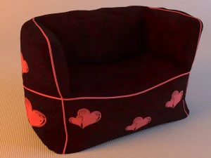 bean bag chair 3D Model