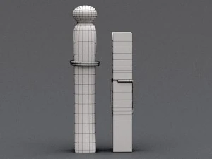 wooden clothes pins 3D Model