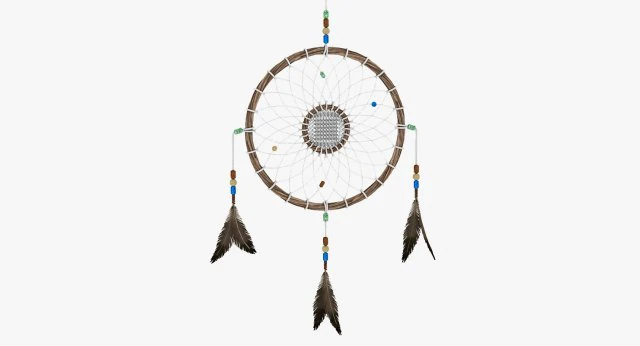 dream catcher 3D Model .c4d .max .obj .3ds .fbx .stl .blend 