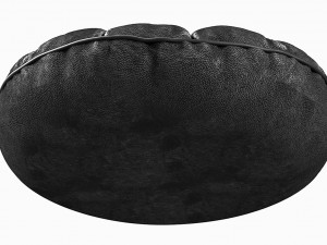 ruffled round pillow Model 3D