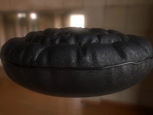 ruffled round pillow 3D Model