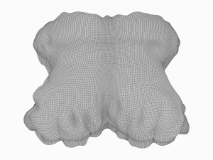 star shaped pillow 3D Model