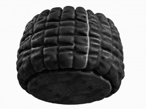 smocked ottoman 3D 模型
