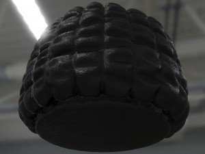 smocked ottoman 3D 模型