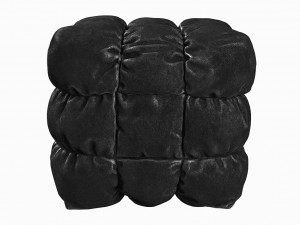tufted pouf ottoman Modelo 3D