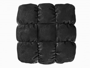 tufted pouf ottoman Modelo 3D