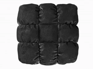 tufted pouf ottoman 3D Model