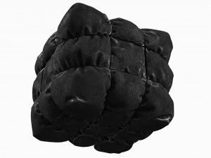 tufted pouf ottoman 3D Model