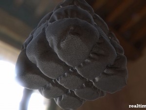 tufted pouf ottoman Modelo 3D