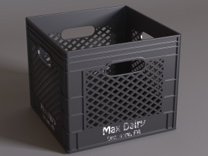plastic milk crate 3D Model