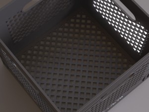 plastic milk crate 3D Model