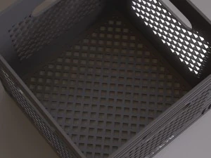 plastic milk crate 3D Model