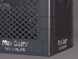 plastic milk crate 3D Model