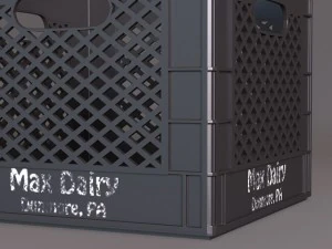 plastic milk crate 3D Model