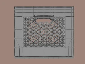 plastic milk crate 3D Model