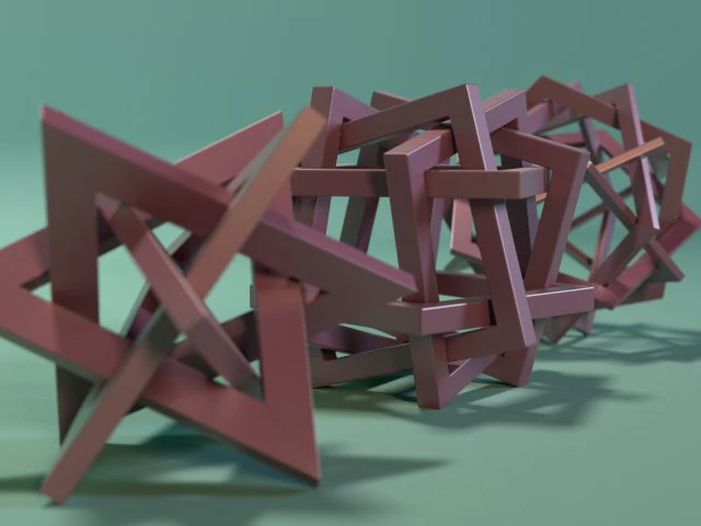 秩序あるもつれ 3Dモデル .c4d .max .obj .3ds .fbx .stl .blend 