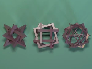 秩序あるもつれ 3Dモデル