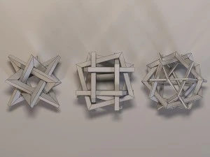 秩序あるもつれ 3Dモデル