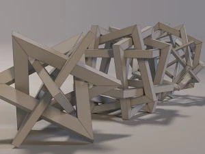 秩序あるもつれ 3Dモデル