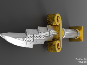 zeus dagger - low poly 3D Model