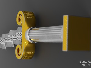 zeus dagger - low poly 3D Model